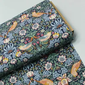 160CM REMNANT William Morris Viscose - Strawberry Thief