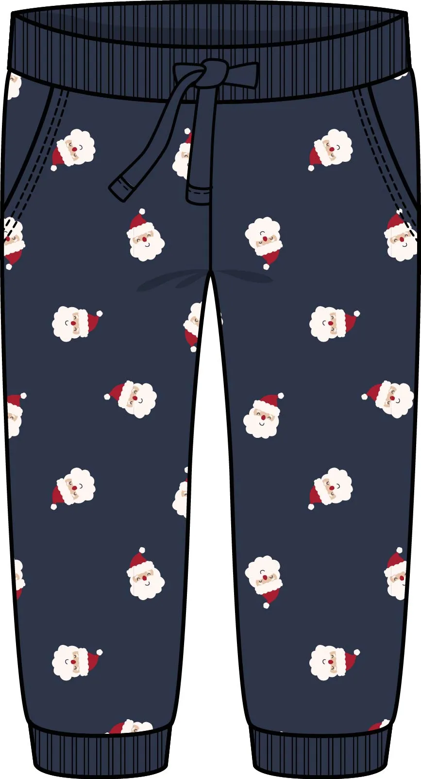 2 Piece Boys Santa Sweatshirt & Sweatpants