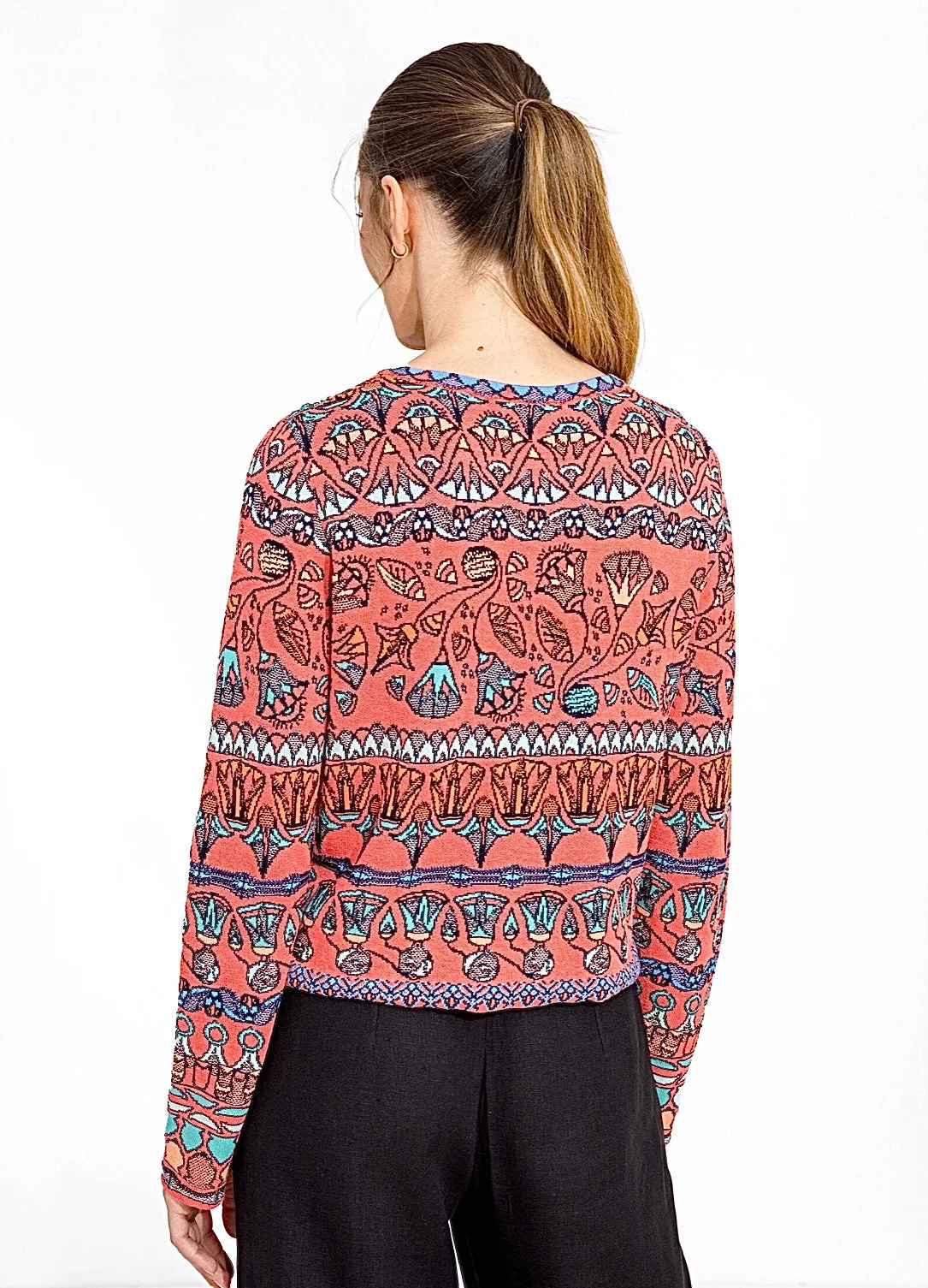 241720 Red Zip Papyrus Cardigan