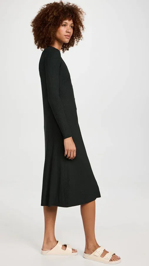 A Coste Flare Cardigan Dress - Dark Cedar