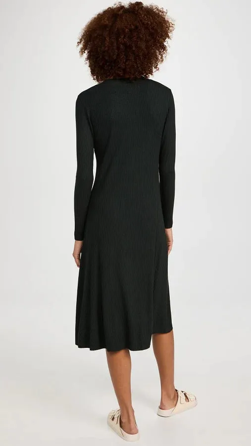 A Coste Flare Cardigan Dress - Dark Cedar