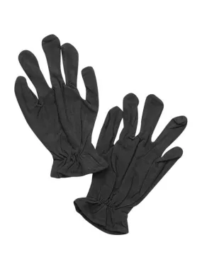 Adult Black Cotton Costume Gloves