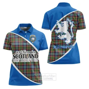 Aikenhead Family Crest Tartan Women's Polo Shirt Celebrate Saint Andrew's Day in Style