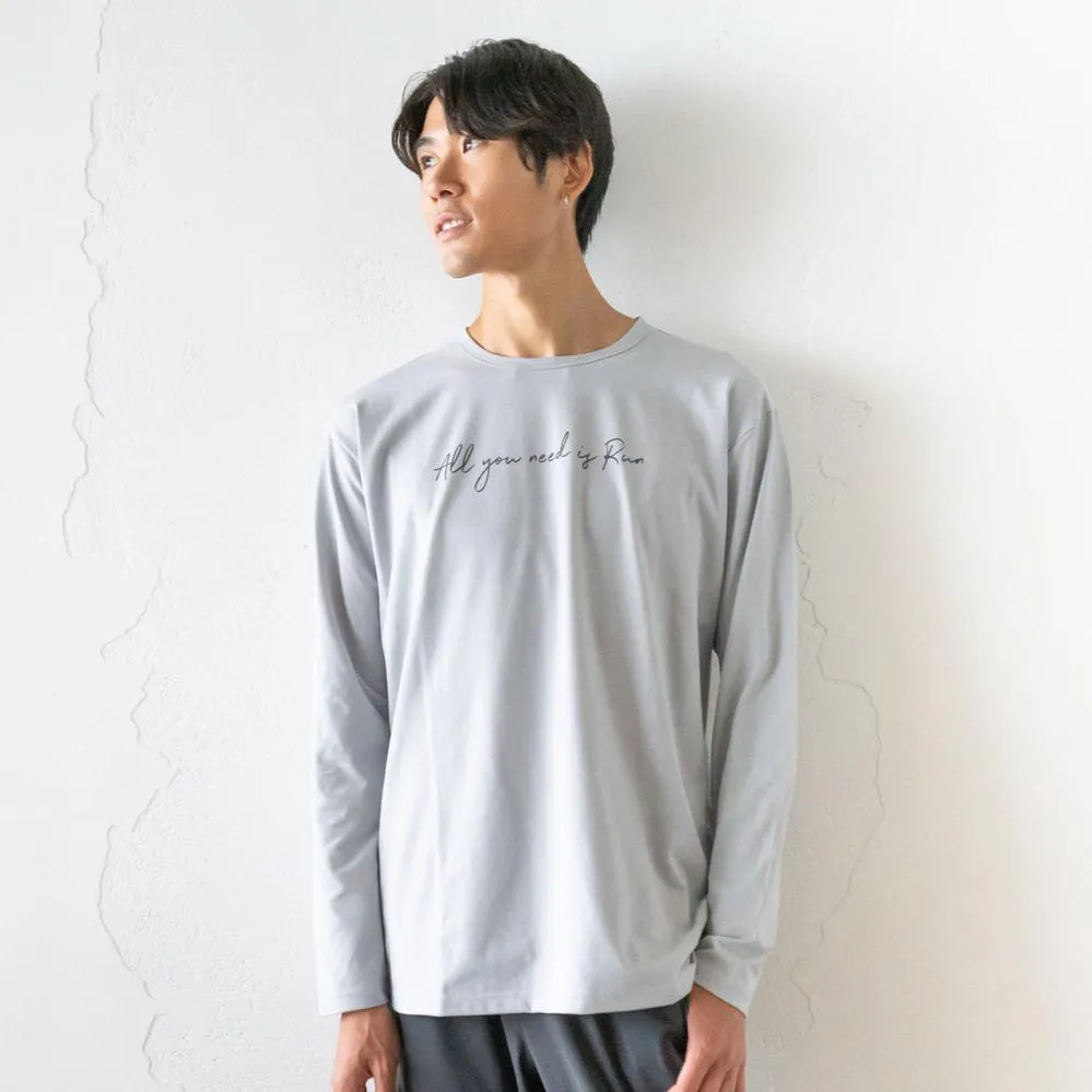 All you need is Run Reflector Logo Long-sleeve Tee (Ice Gray)