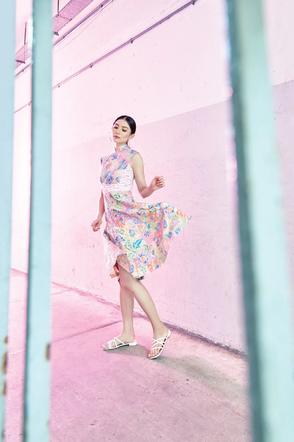 ALPENGLOW CHEONGSAM DRESS