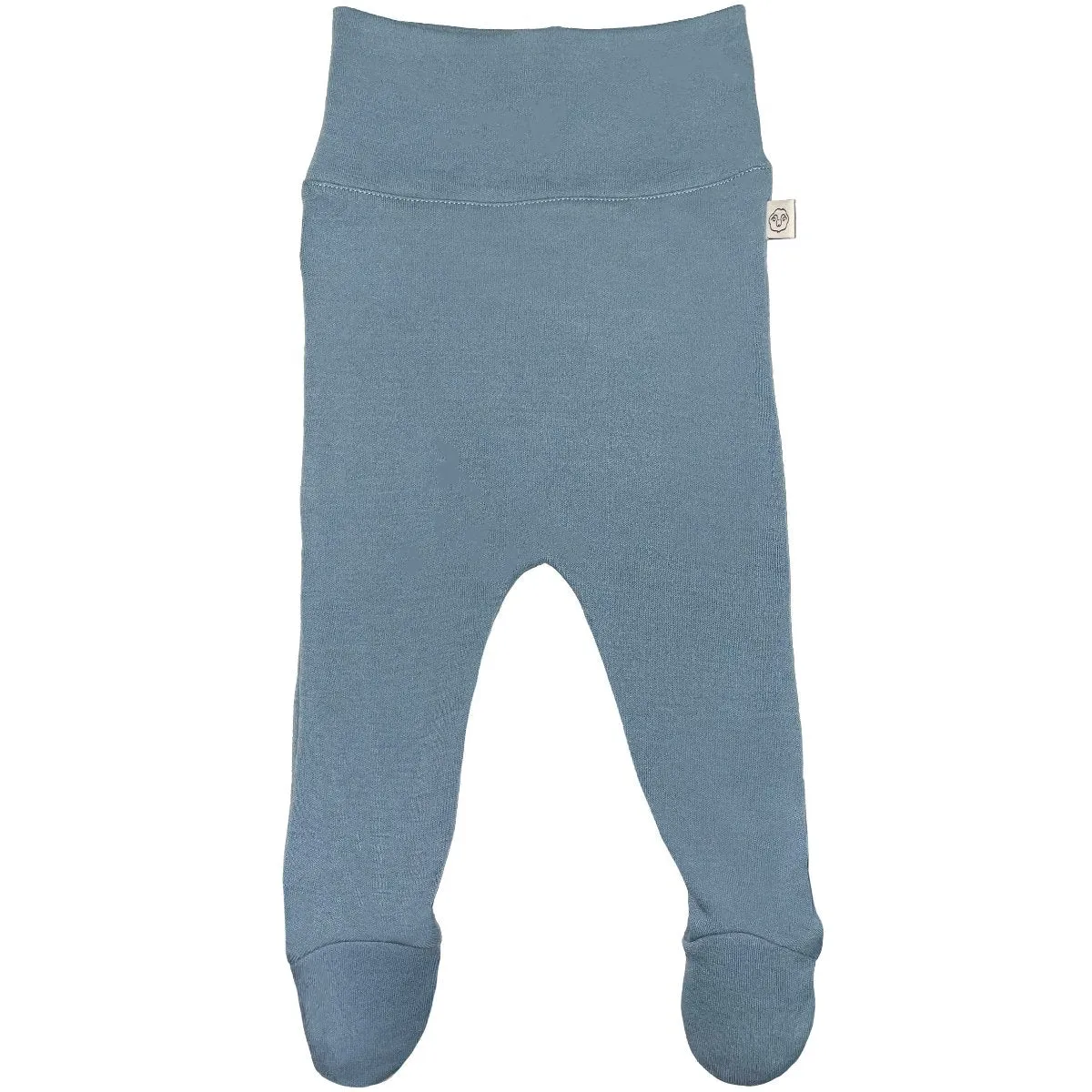 Baby Footed Pants, Merino Wool, Blue