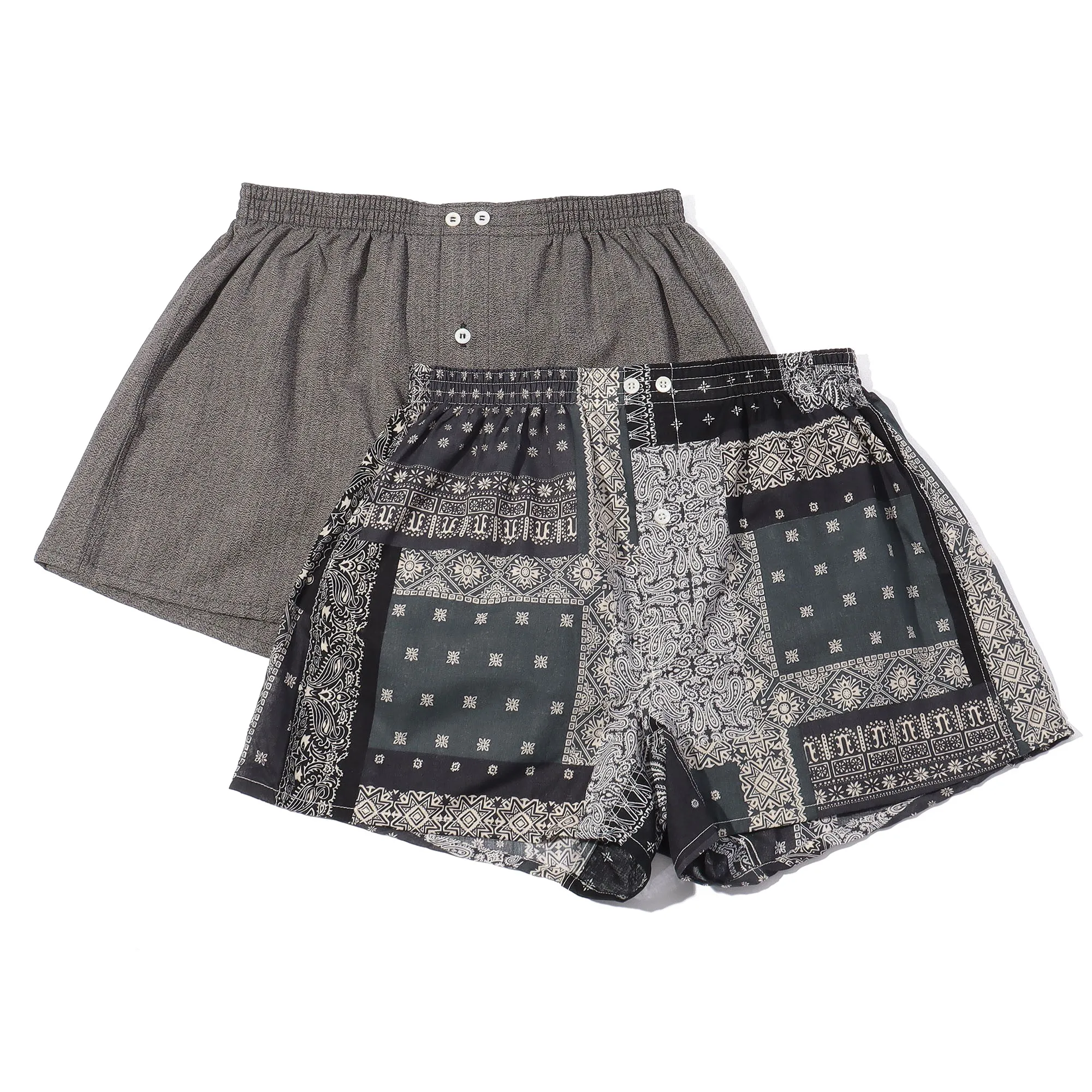 Bandana & Solid 2pack Boxers