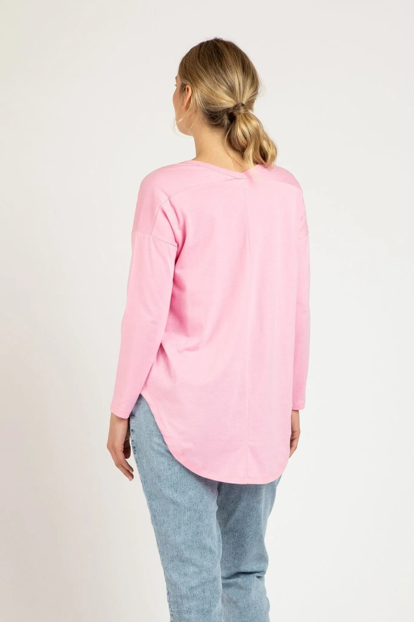 Betty Basics Phoebe Top in Floss Pink