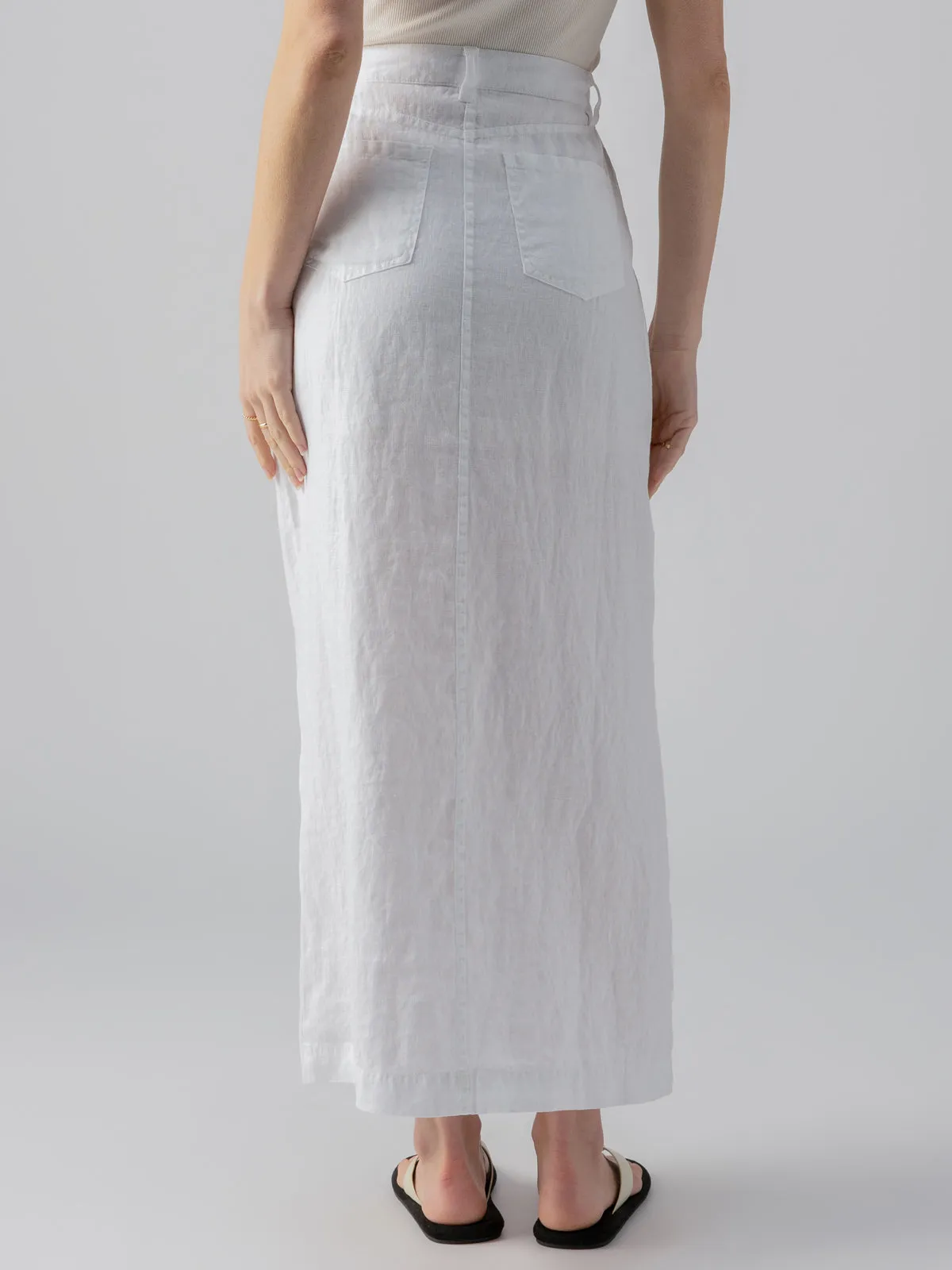 Boardwalk Slip Skirt White