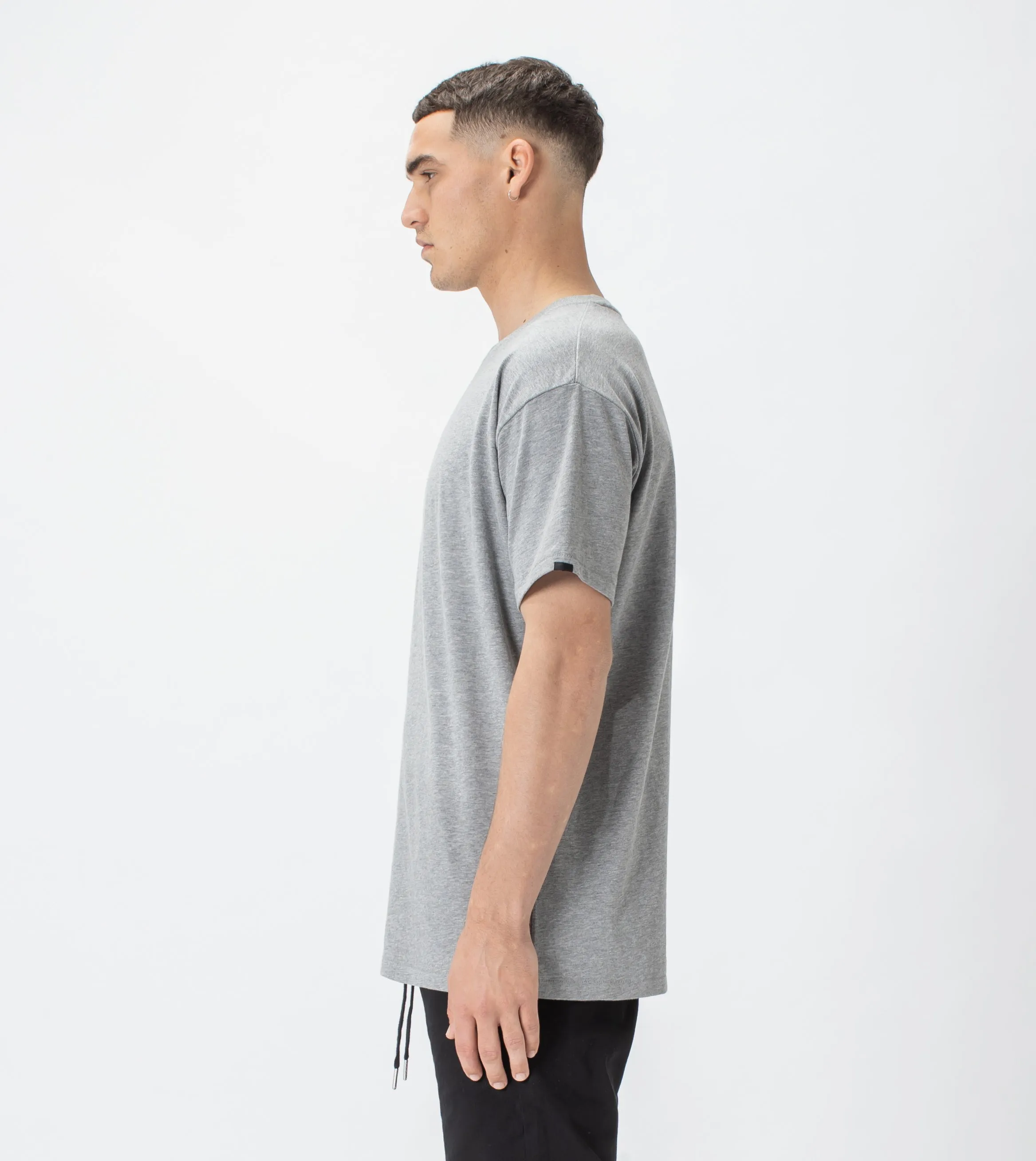 Box Tee Dk Grey Marle