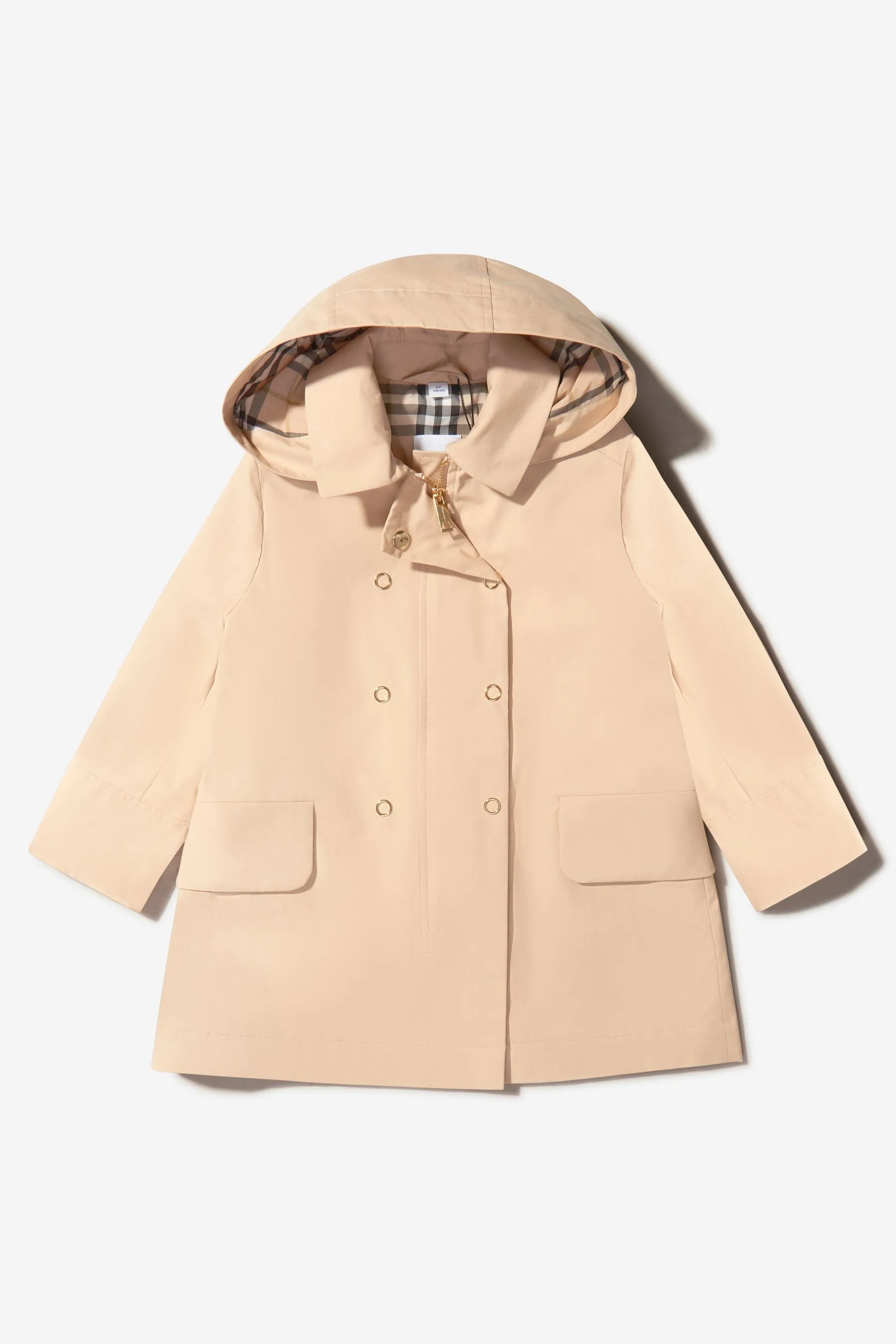 Burberry Girls Hooded Trench Coat