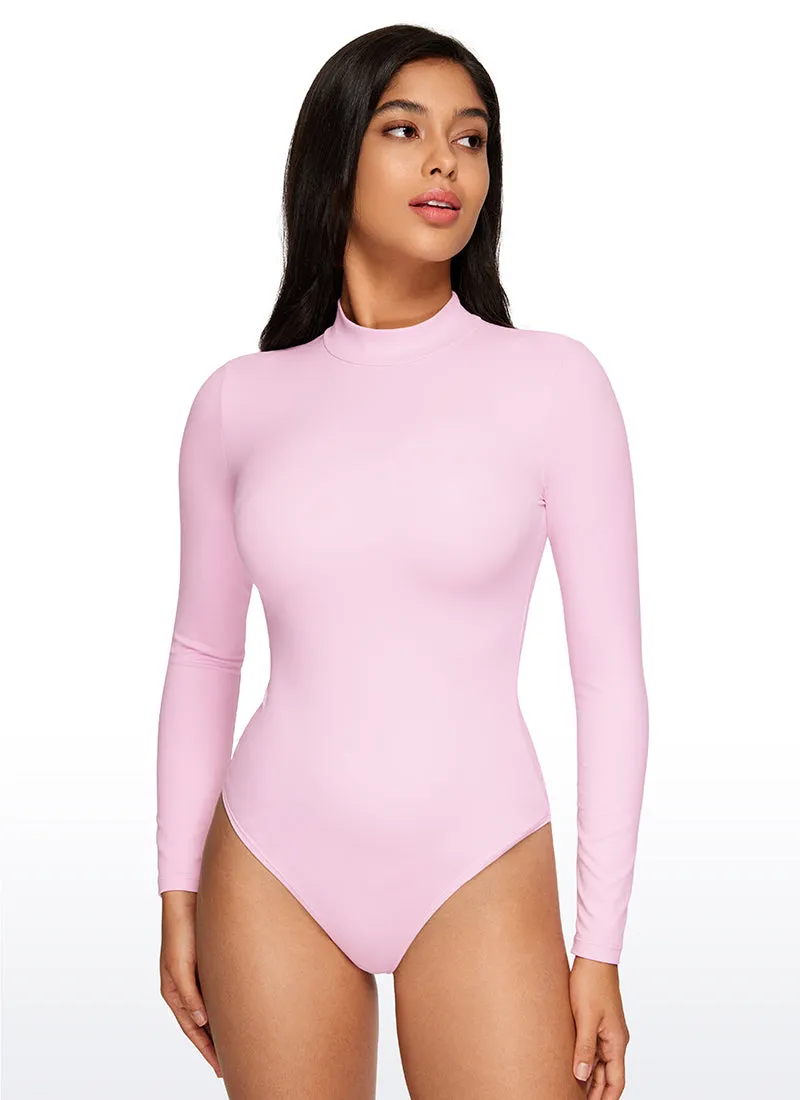 Butterluxe Mock Turtleneck Long Sleeve Bodysuits