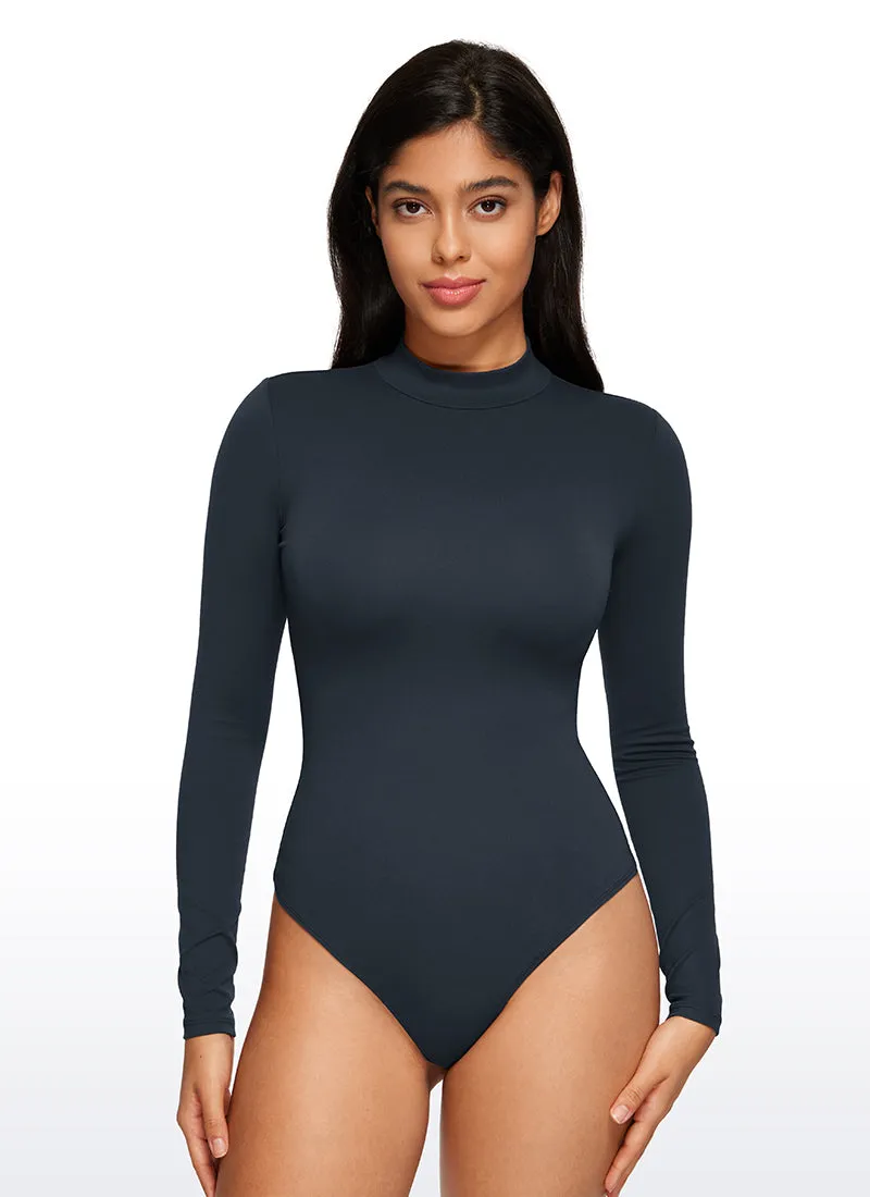 Butterluxe Mock Turtleneck Long Sleeve Bodysuits