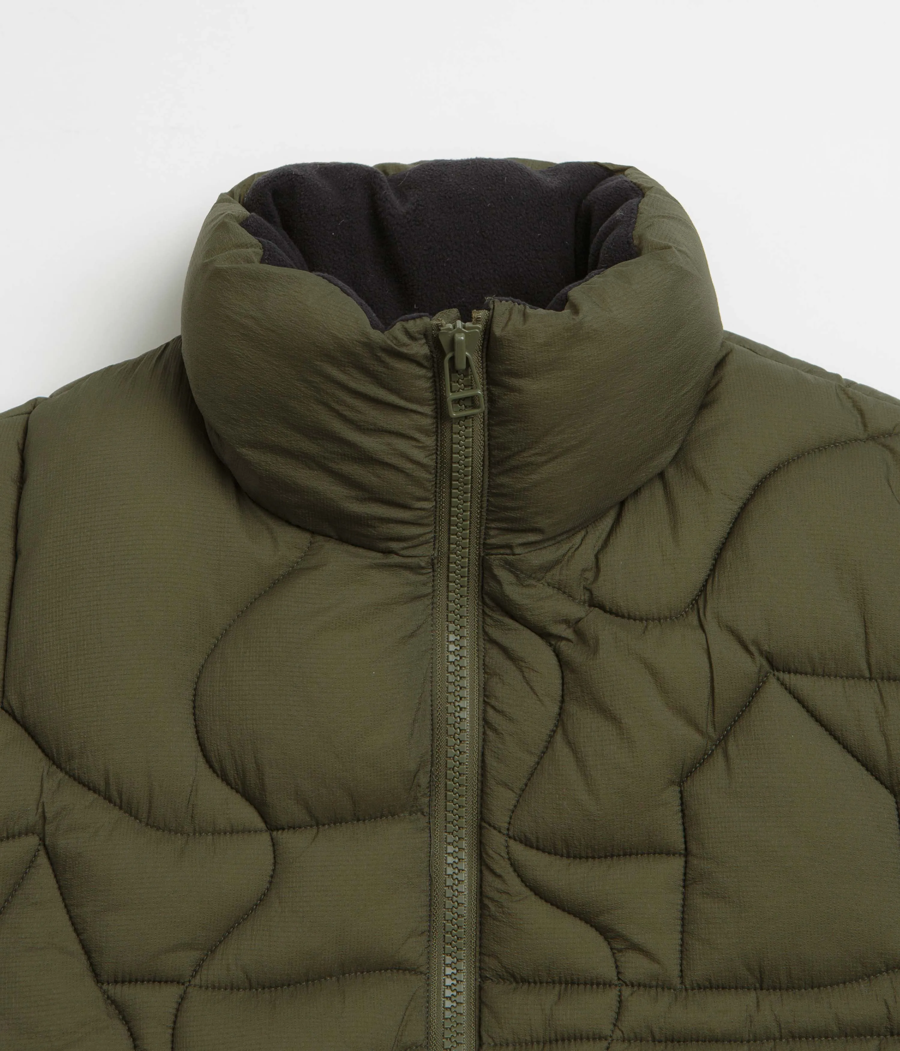 by Parra Boring Village Puffer Jacket - Green