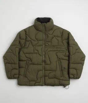 by Parra Boring Village Puffer Jacket - Green