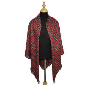 Campbell Faded Weathered Light Weight Tartan Shawl