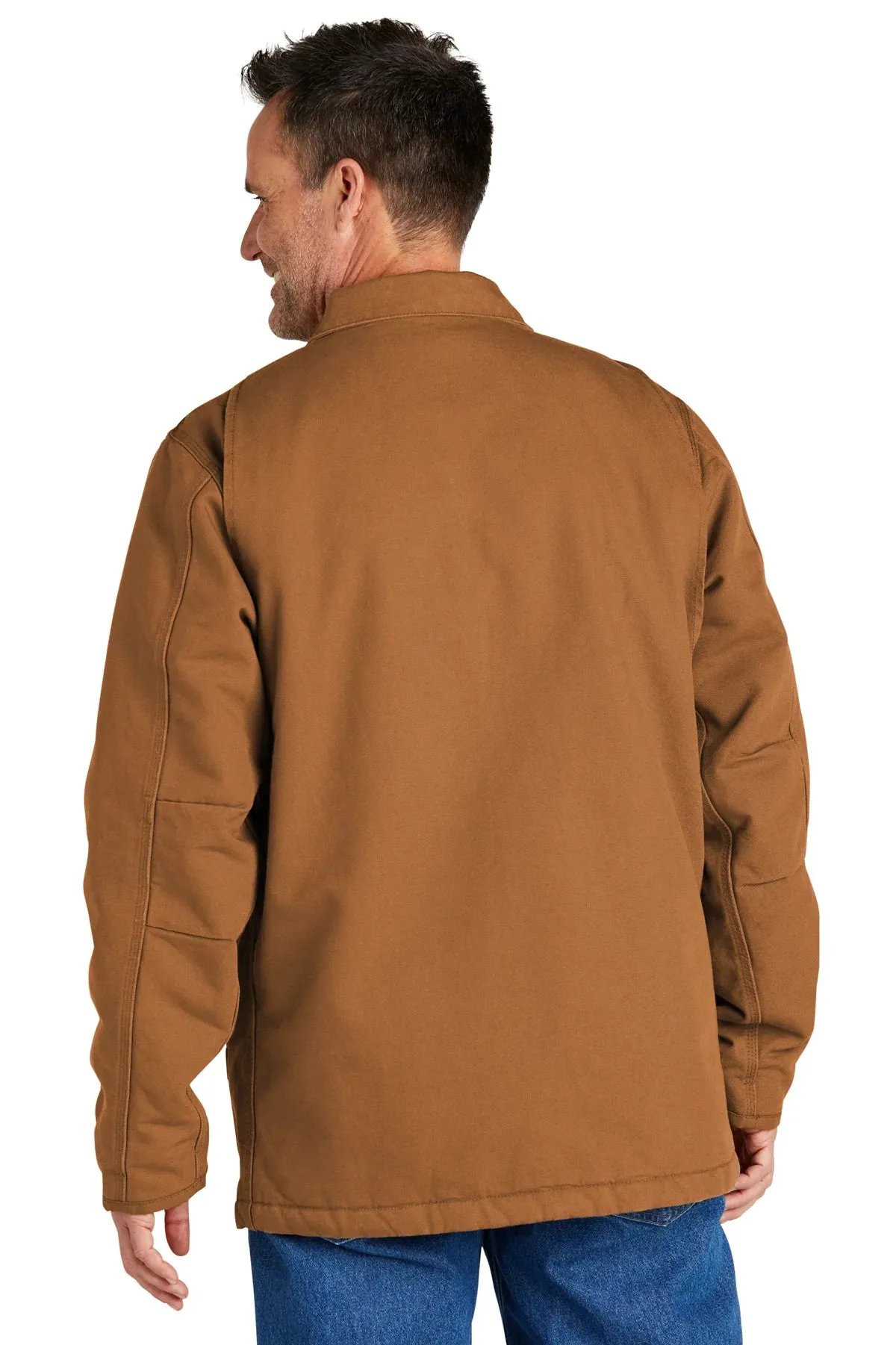 Carhartt Sherpa-Lined Customized Coats, Carhartt Brown