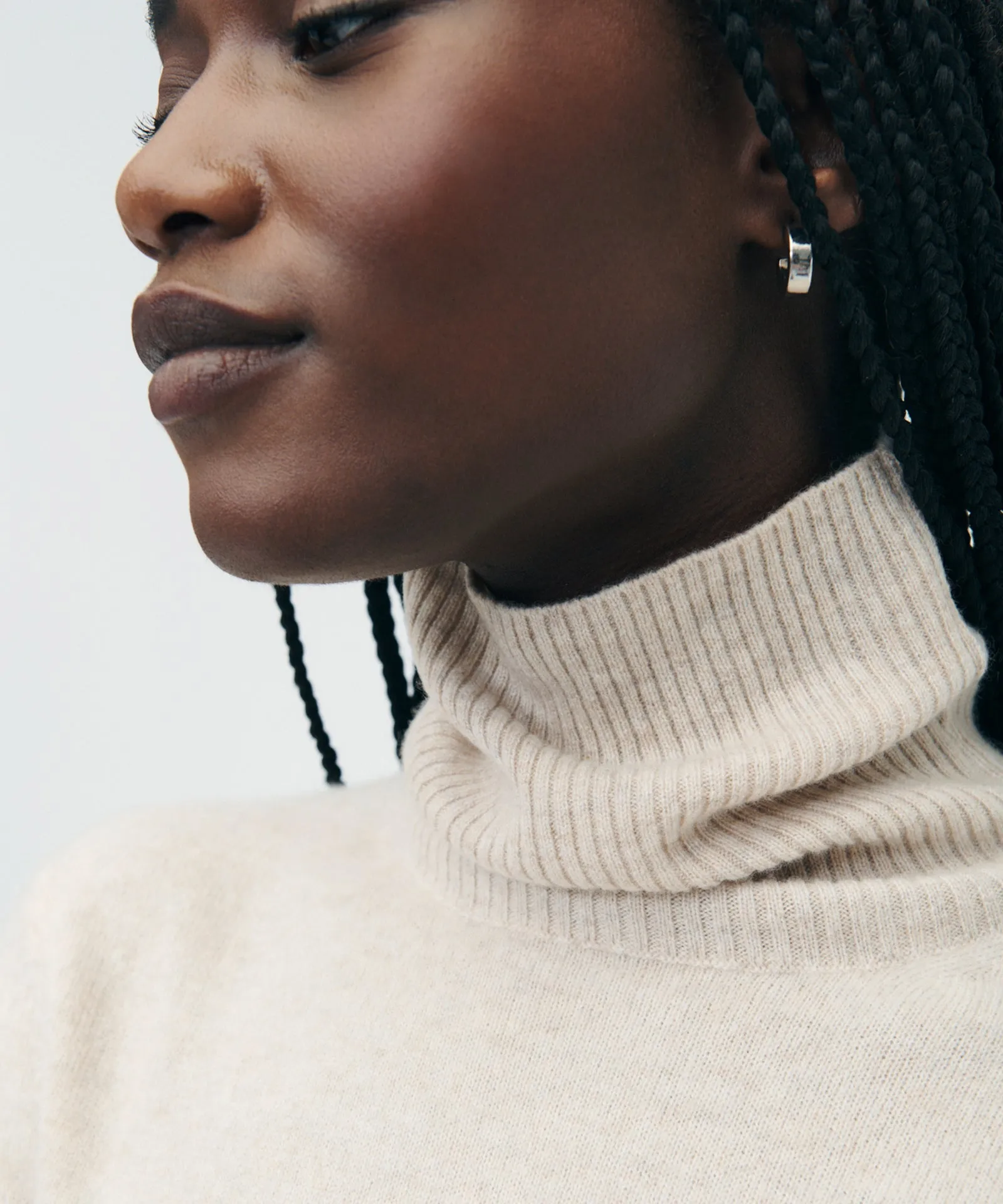 Cashmere Cropped Turtleneck