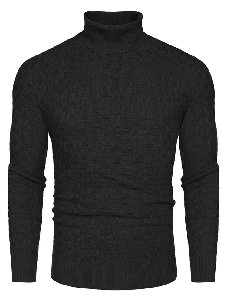 Casual Slim Fit Turtleneck Pullover Sweaters (US Only)