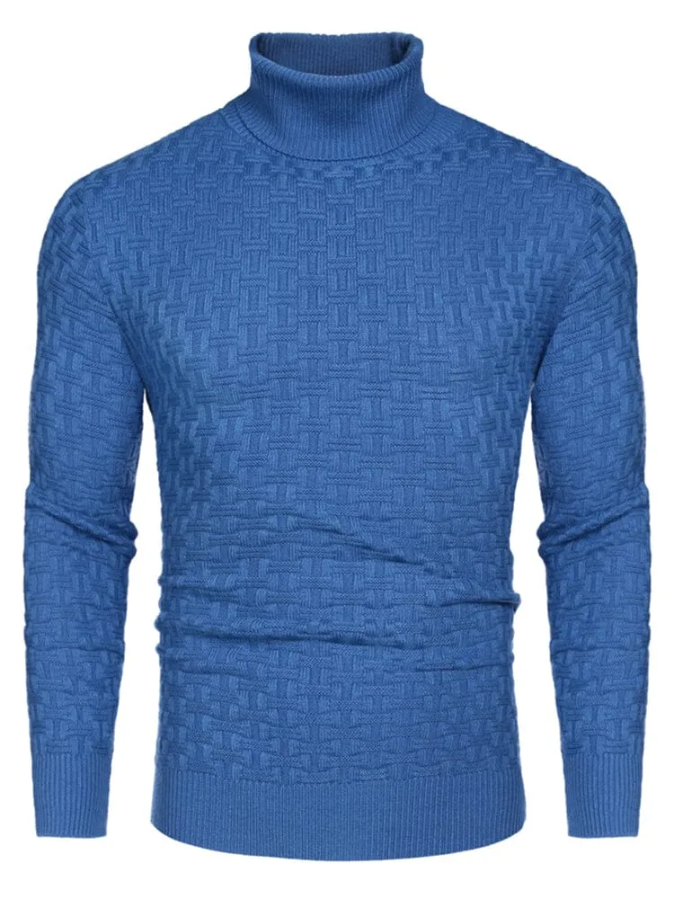 Casual Slim Fit Turtleneck Pullover Sweaters (US Only)