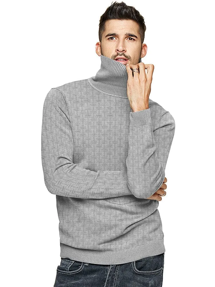 Casual Slim Fit Turtleneck Pullover Sweaters (US Only)