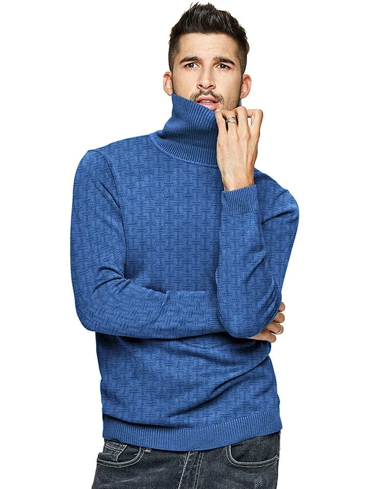 Casual Slim Fit Turtleneck Pullover Sweaters (US Only)