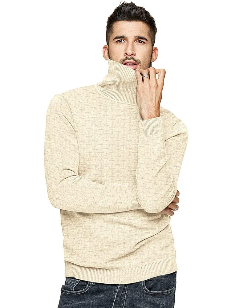 Casual Slim Fit Turtleneck Pullover Sweaters (US Only)