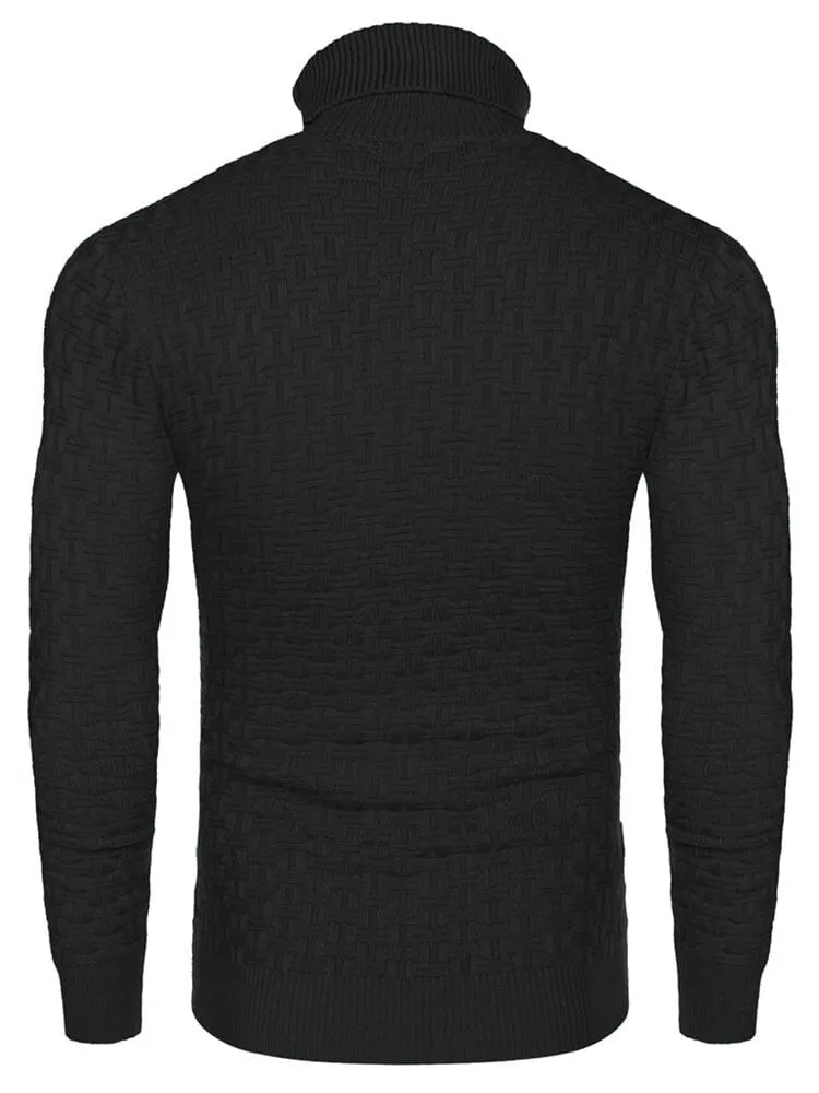 Casual Slim Fit Turtleneck Pullover Sweaters (US Only)