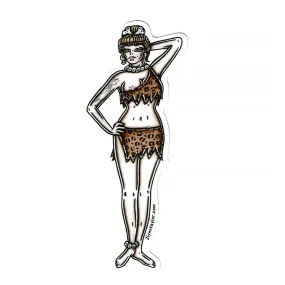 Cavewoman Pinup Sticker