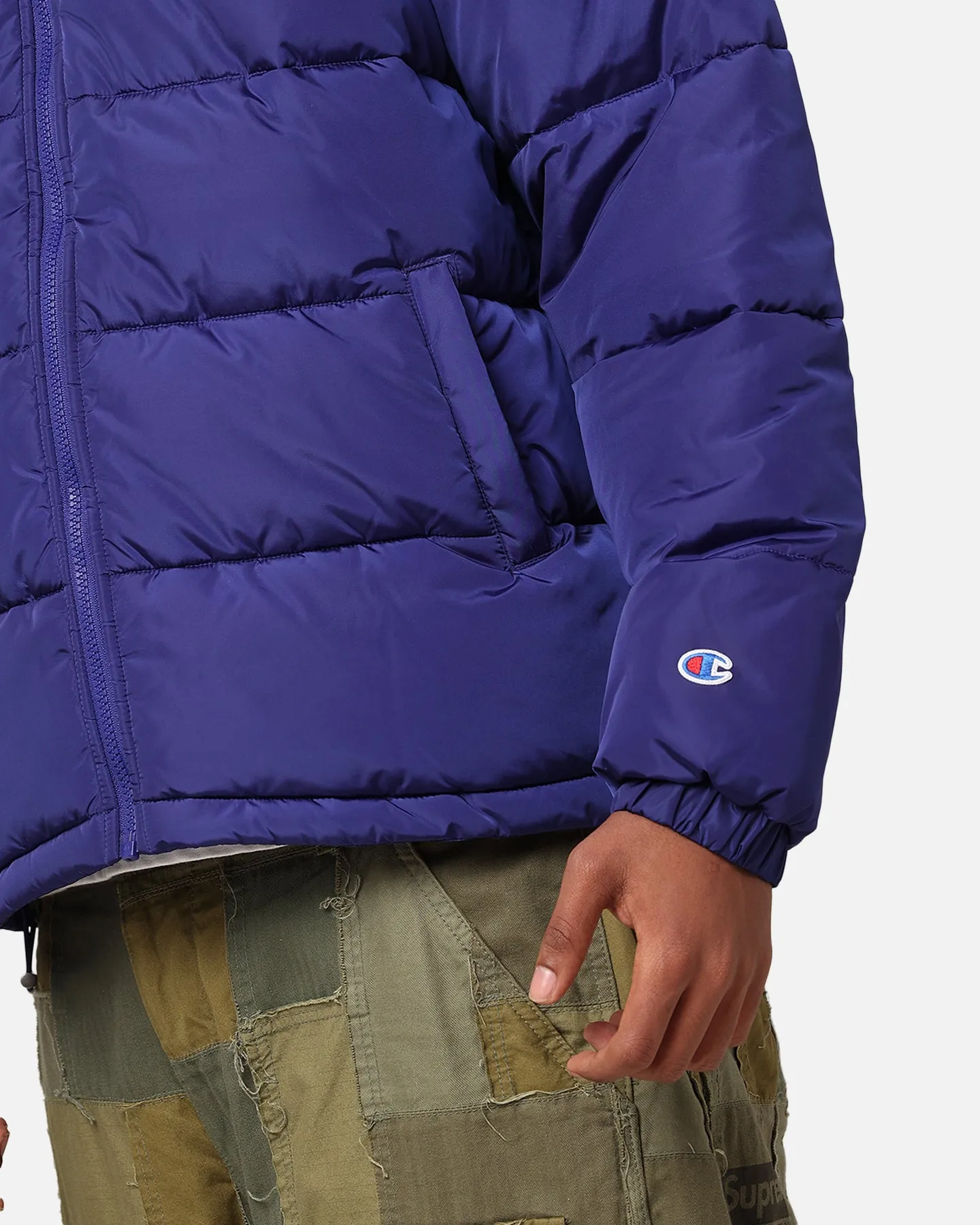 Champion Rochester Padded Puffer Jacket Chaouen Cobalt