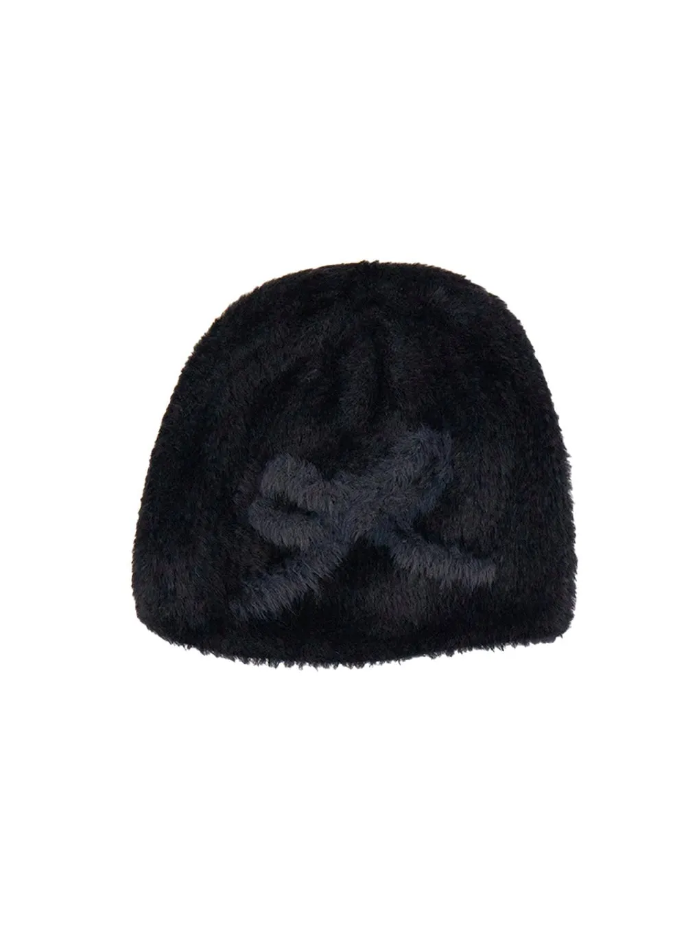 Chic Ribbon Fur Beanie CJ501