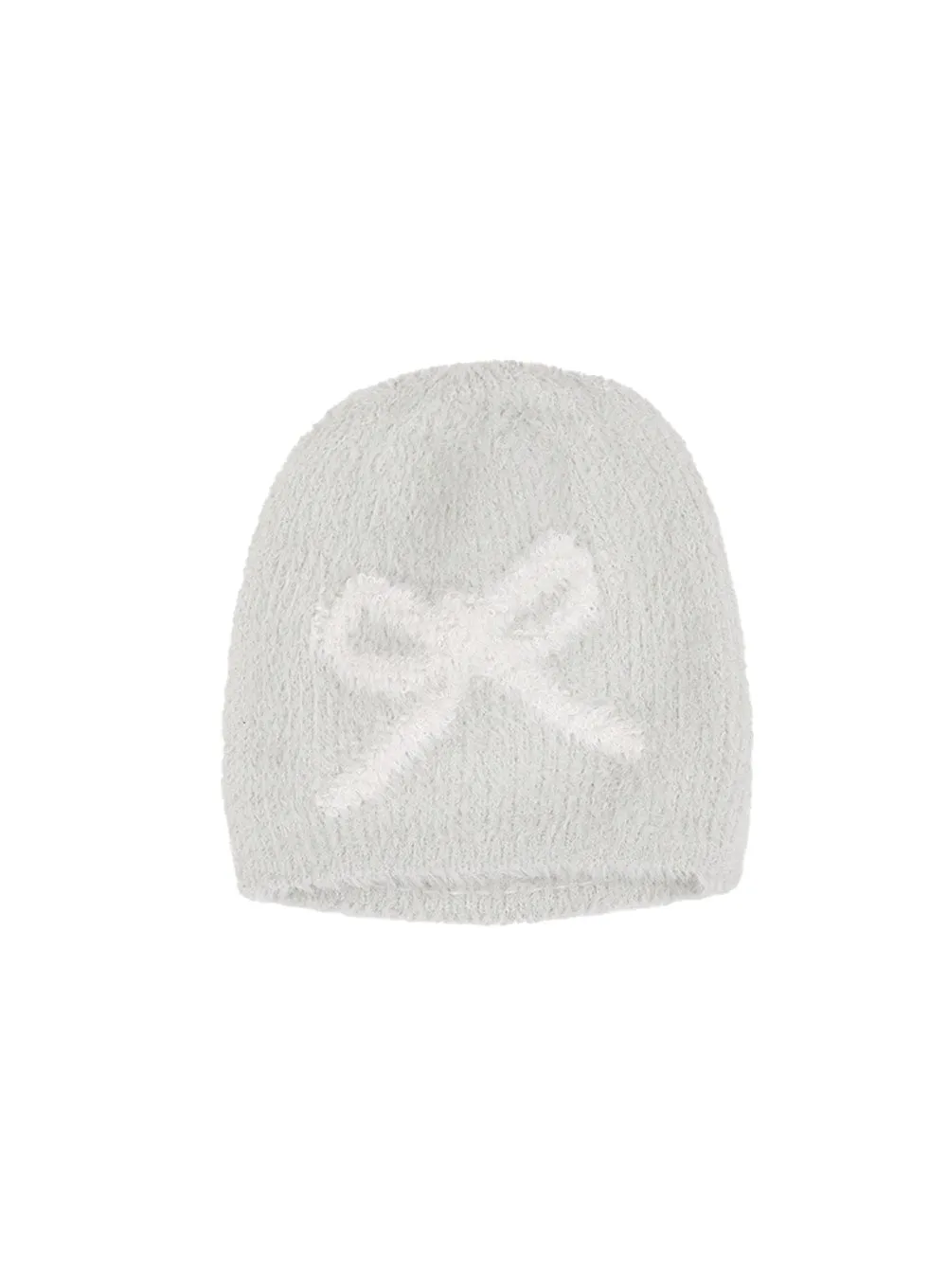 Chic Ribbon Fur Beanie CJ501