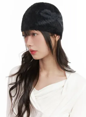 Chic Ribbon Fur Beanie CJ501