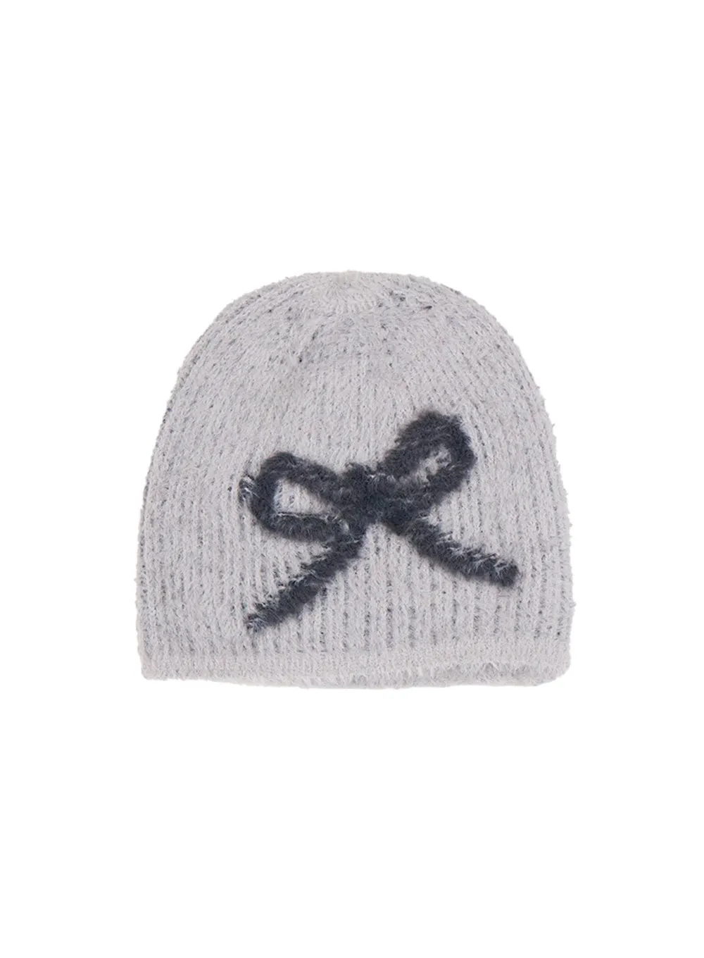 Chic Ribbon Fur Beanie CJ501