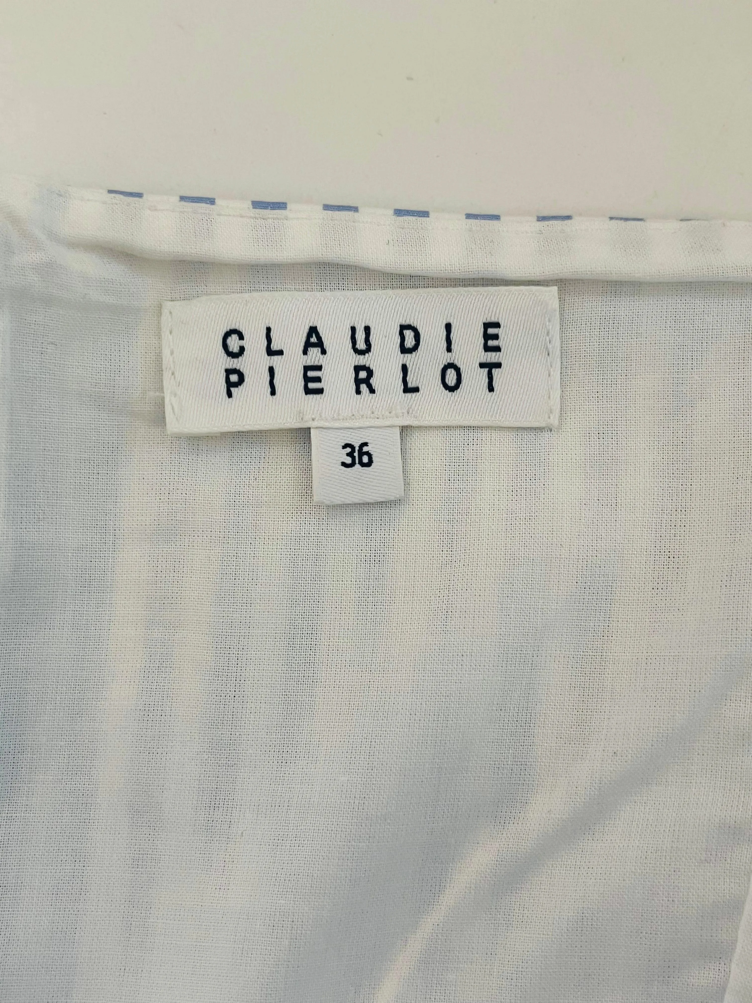 Claudie Pierlot Corseted Sleeveless Cotton Dress. Size 36FR