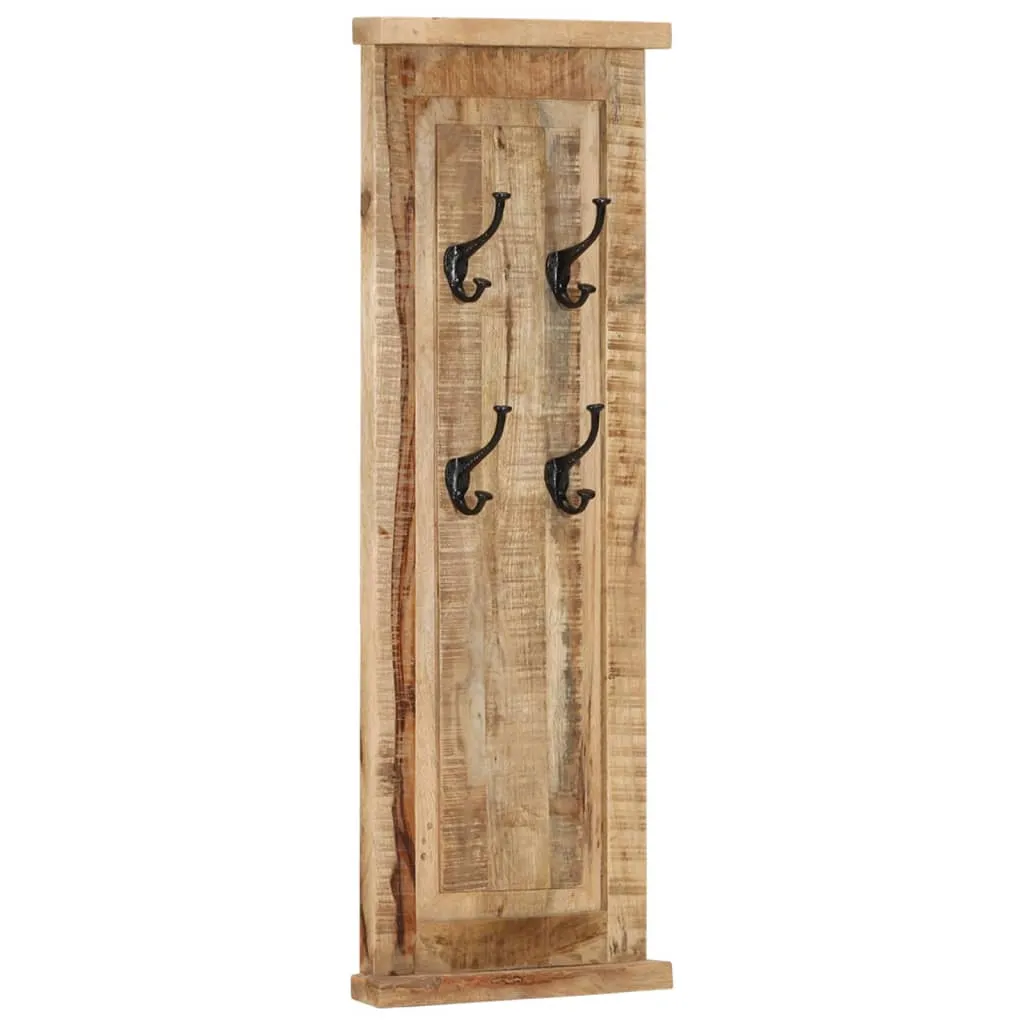 Coat Racks 2 pcs Solid Wood Mango 38x100 cm