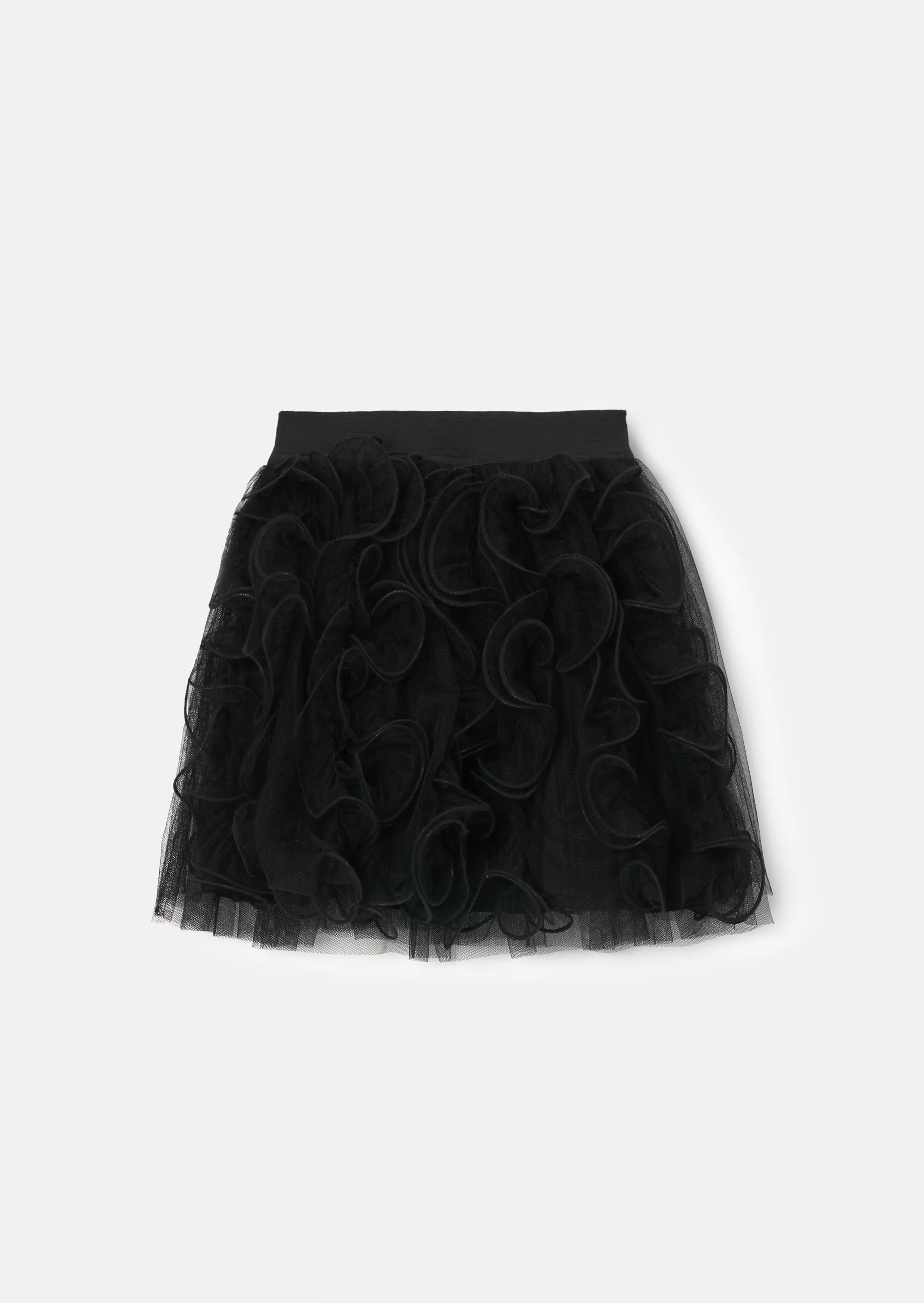 Colette Black Spiral Mesh Skirt