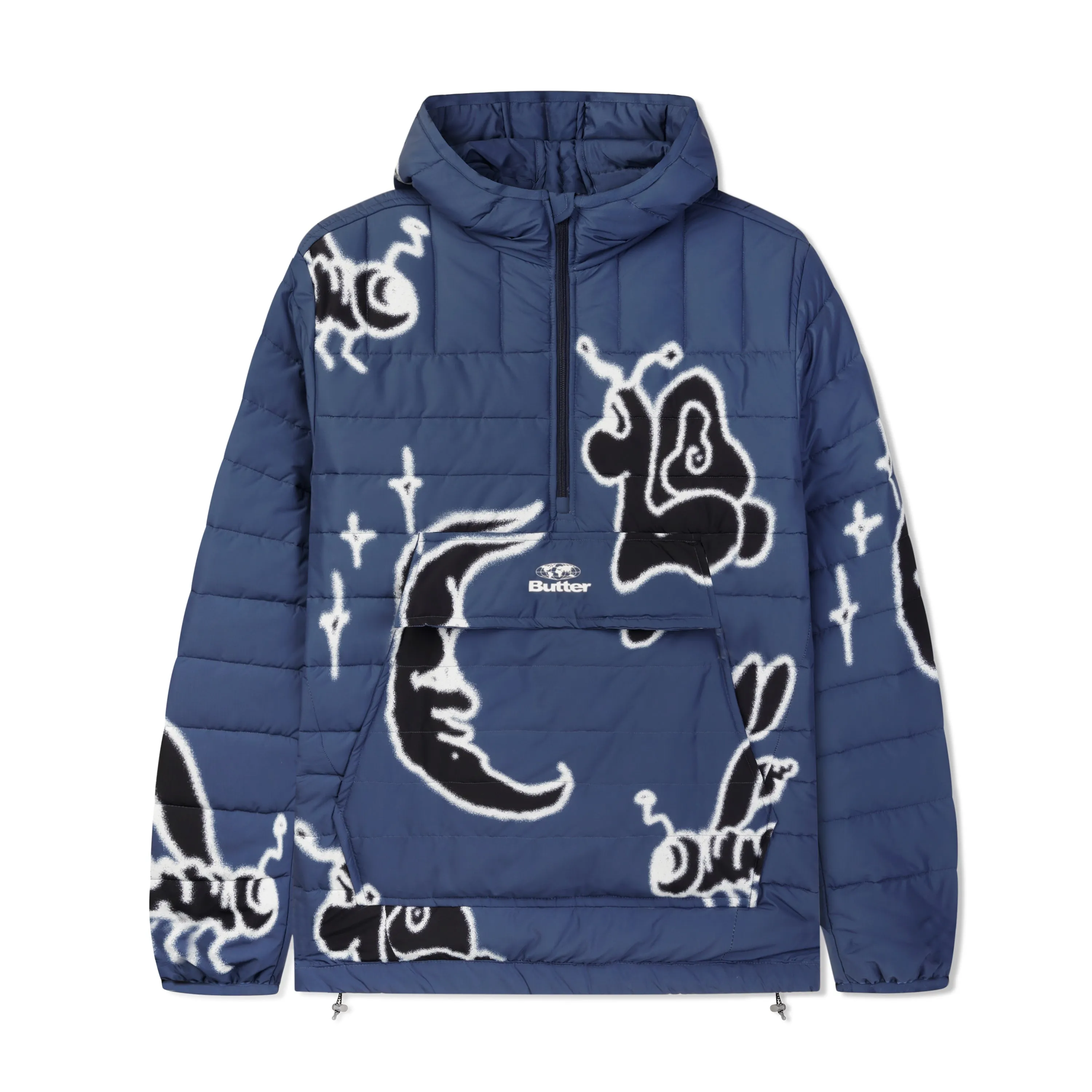 Critter Puffer Anorak Jacket, Navy