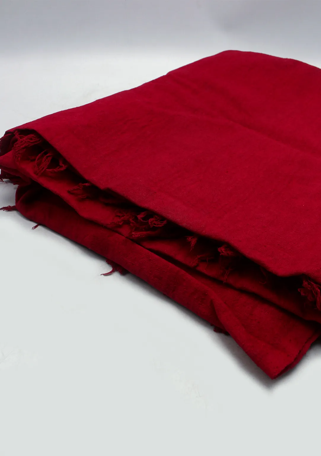 Dark Raw Silk Tibetan Large Meditation Shawl