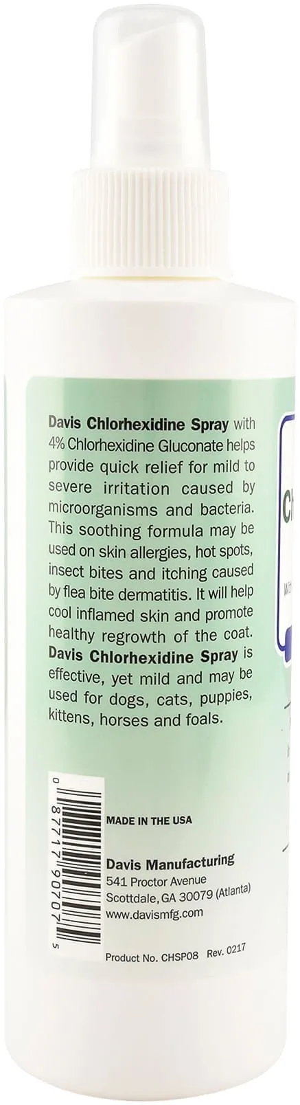 Davis 4% Chlorhexidine Spray, 8 oz