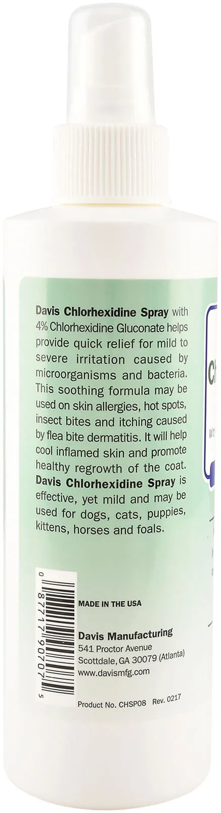 Davis 4% Chlorhexidine Spray, 8 oz