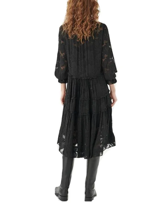 Dea Kudibal Viola 'Black Ruffle Dress'