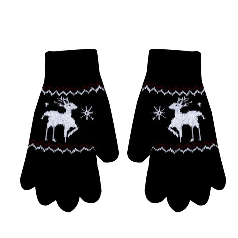 Deer Gloves Soft & Comfortable Warm Gloves for Boys & Girls 5-9 Years Old