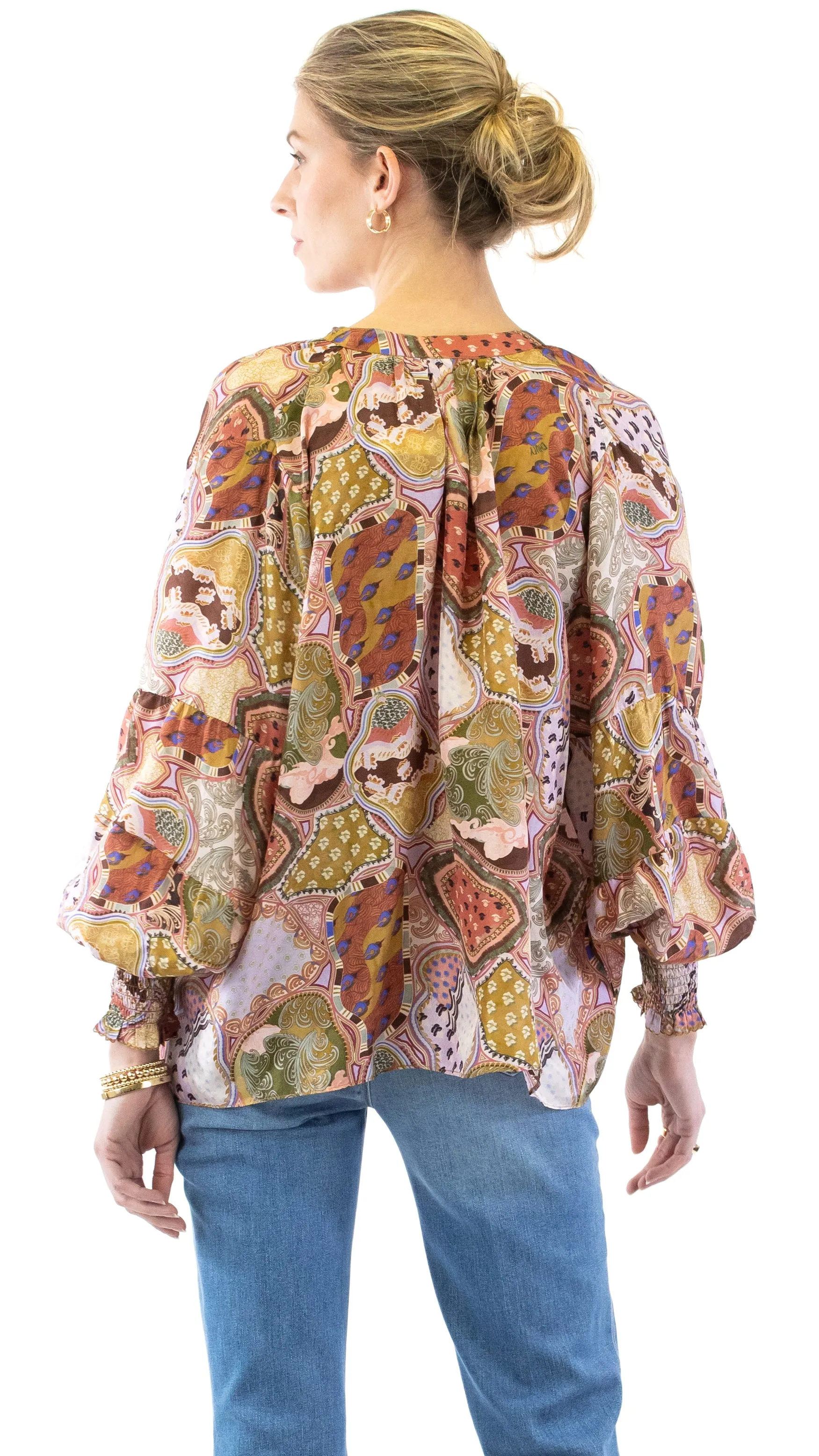 Desmond Silk Blouse - Soumy Olive