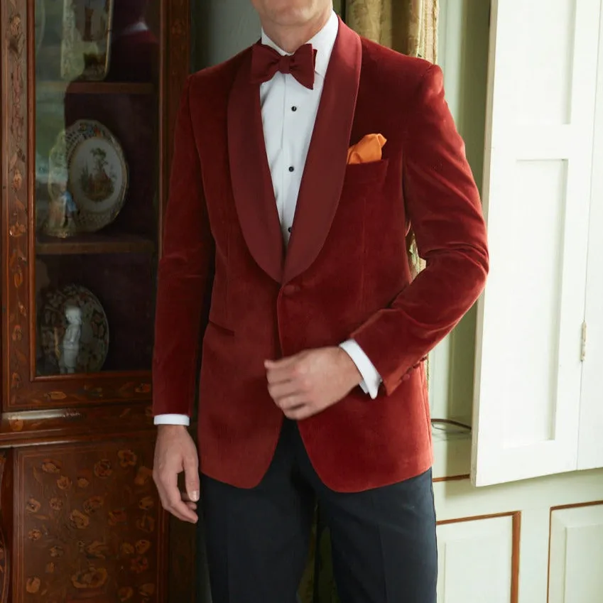 Devere Rust Velvet Formal Jacket