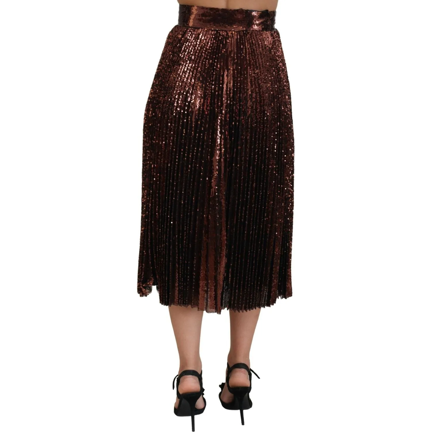 Dolce & Gabbana Elegant High Waist A-Line Midi Skirt