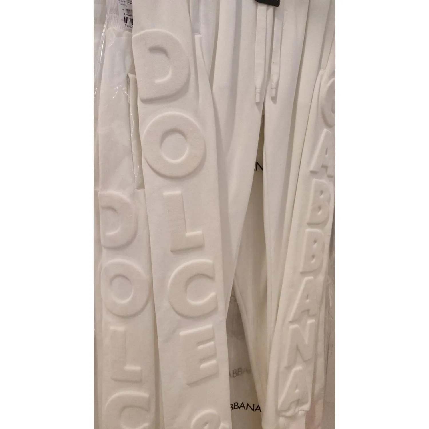 Dolce & Gabbana Elegant White Cotton Sweatpants