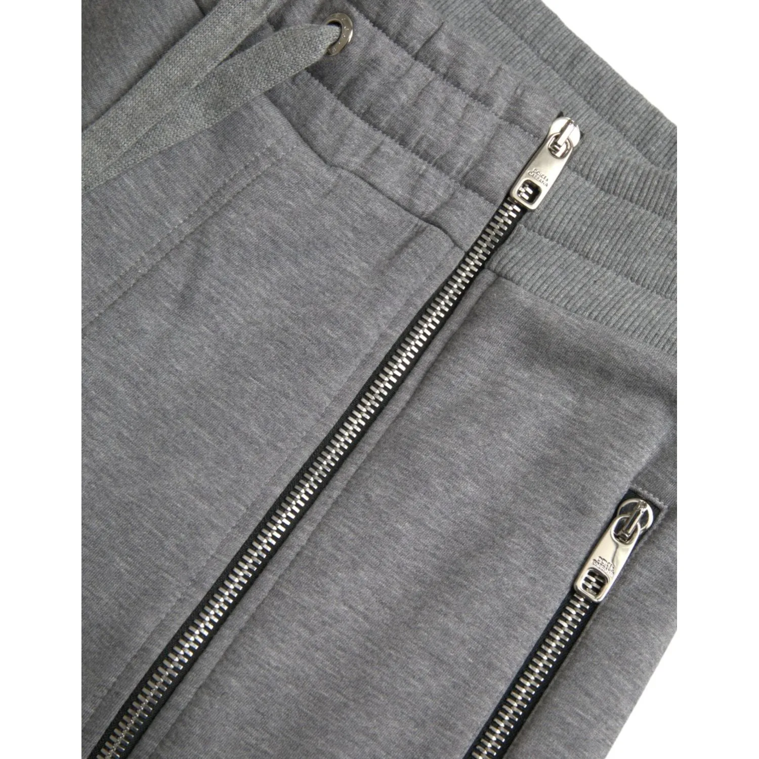 Dolce & Gabbana Gray Cotton Jogger Skinny Sweatpants Pants