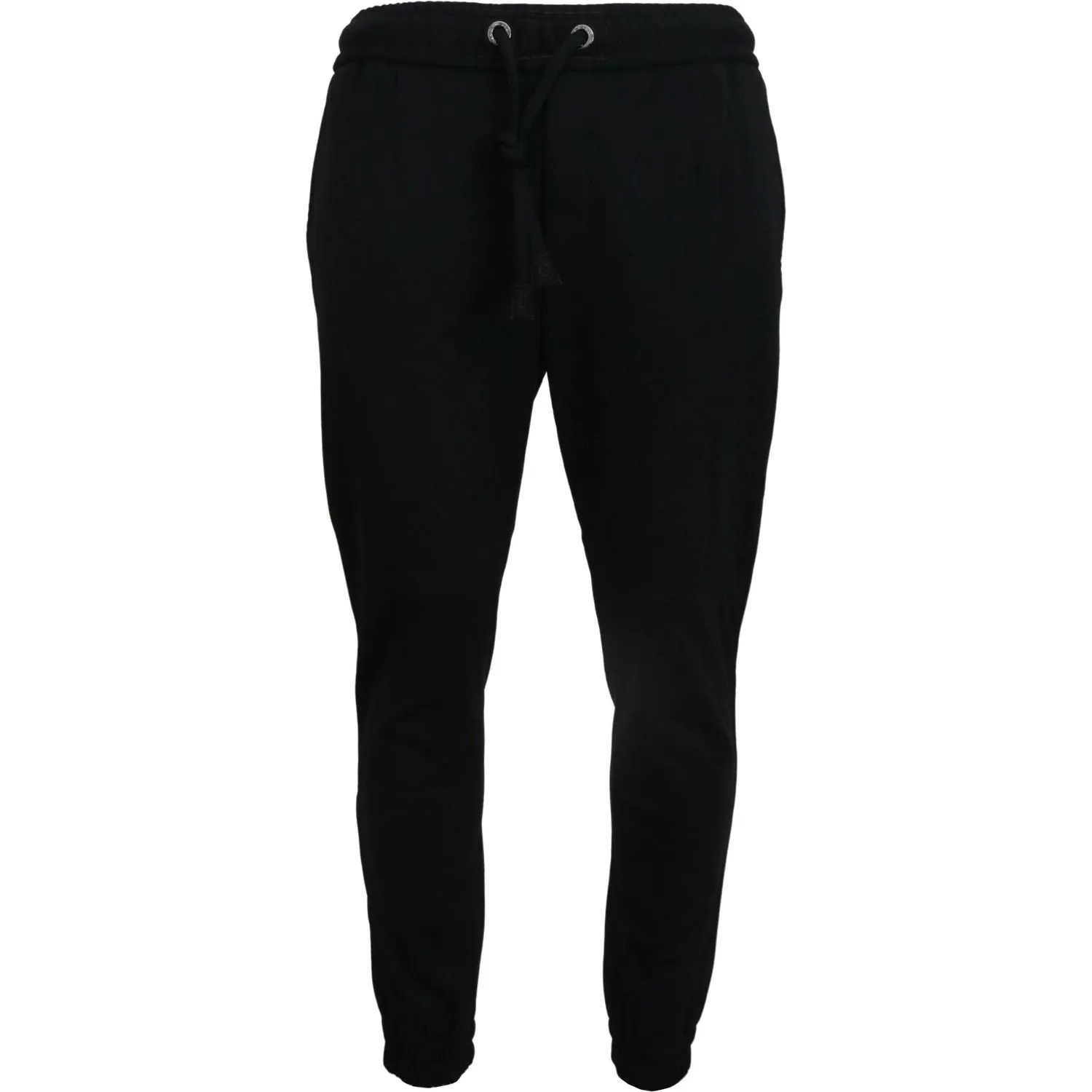 Dolce & Gabbana Sleek Black Wool-Blend Sweatpants