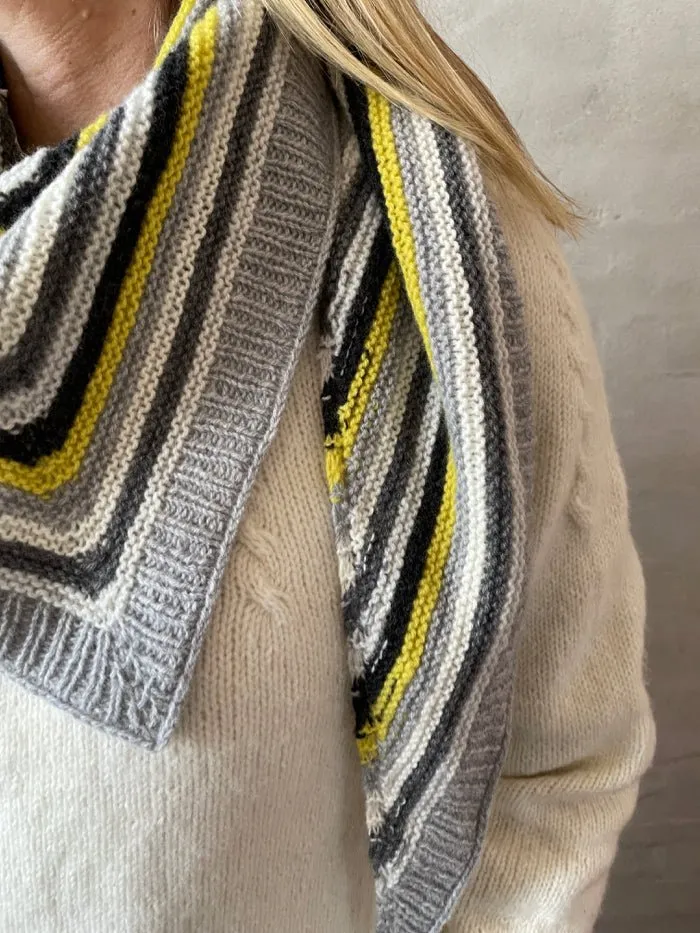 Easy Peasy striped shawl by Önling, No 15 knitting kit